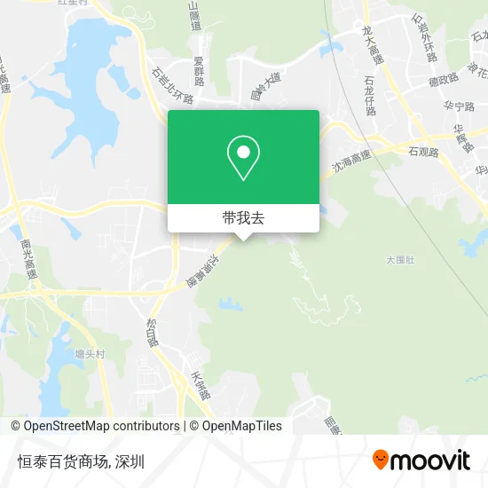 恒泰百货商场地图