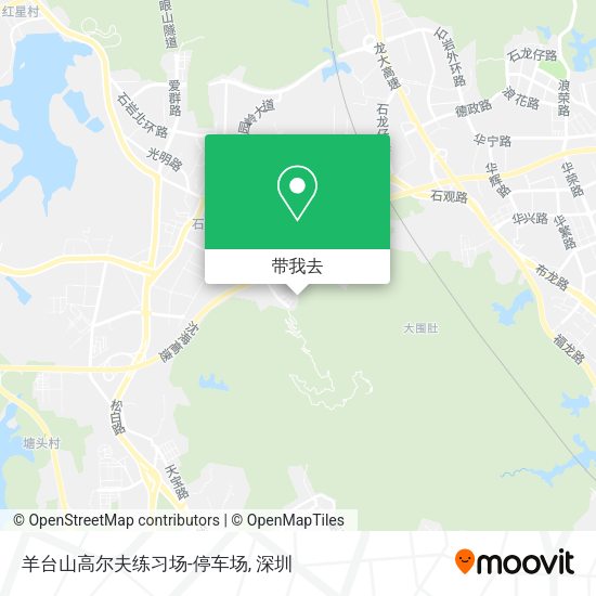 羊台山高尔夫练习场-停车场地图