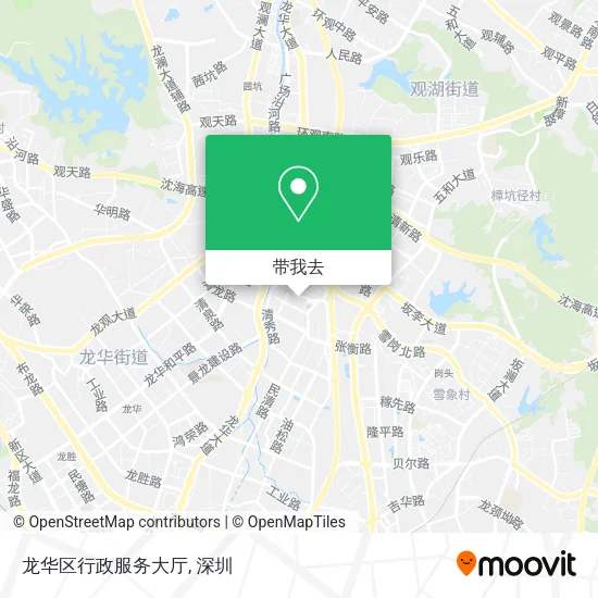 龙华区行政服务大厅地图