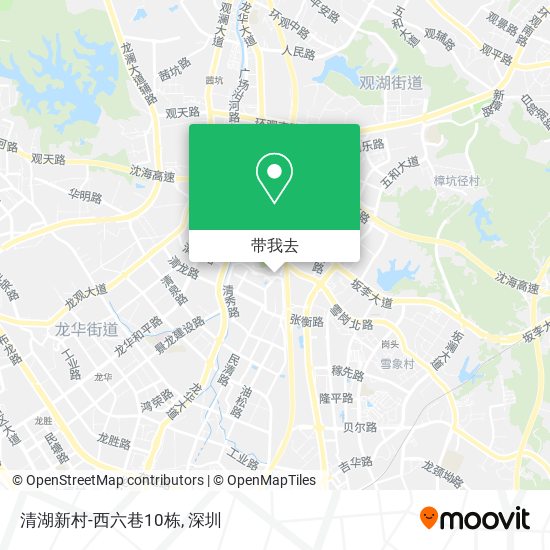 清湖新村-西六巷10栋地图