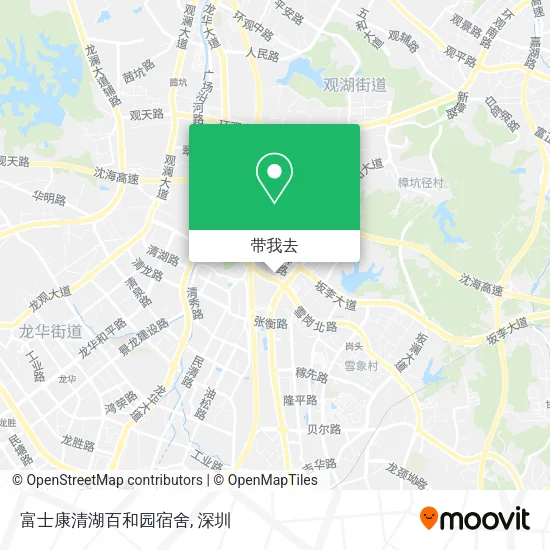 富士康清湖百和园宿舍地图