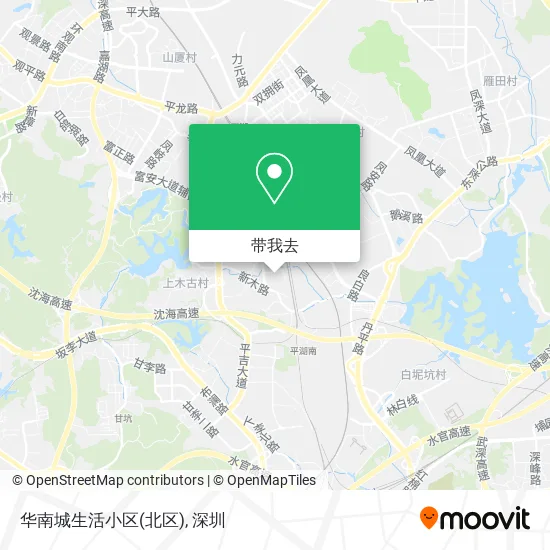 华南城生活小区(北区)地图