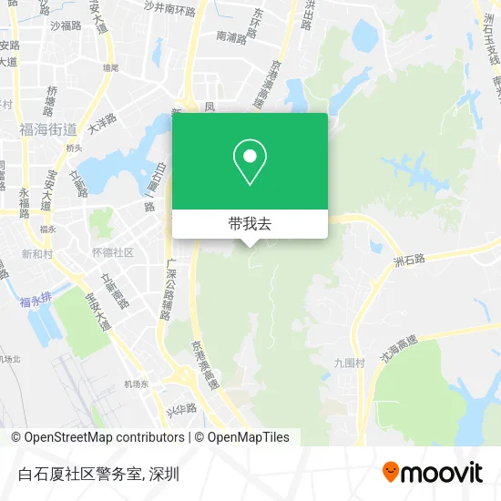 白石厦社区警务室地图