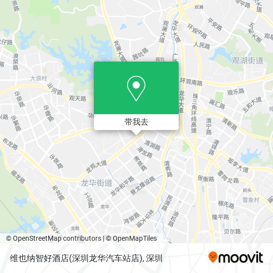 维也纳智好酒店(深圳龙华汽车站店)地图