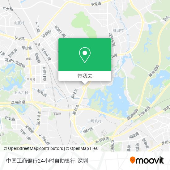 中国工商银行24小时自助银行地图
