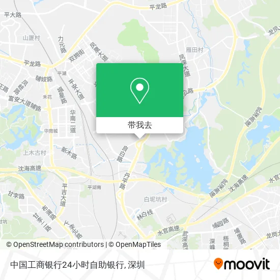 中国工商银行24小时自助银行地图