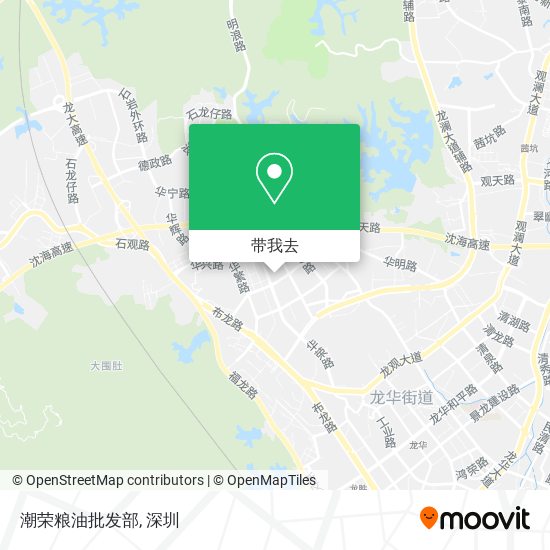 潮荣粮油批发部地图