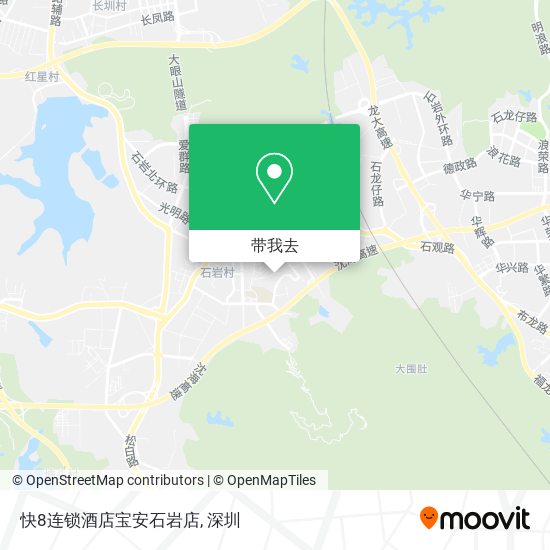快8连锁酒店宝安石岩店地图