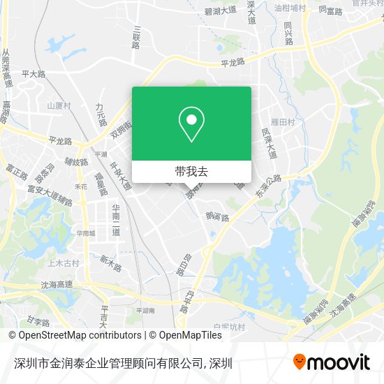 深圳市金润泰企业管理顾问有限公司地图