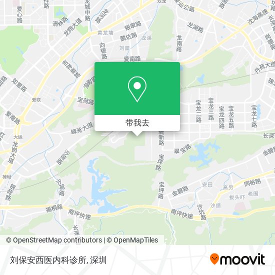 刘保安西医内科诊所地图