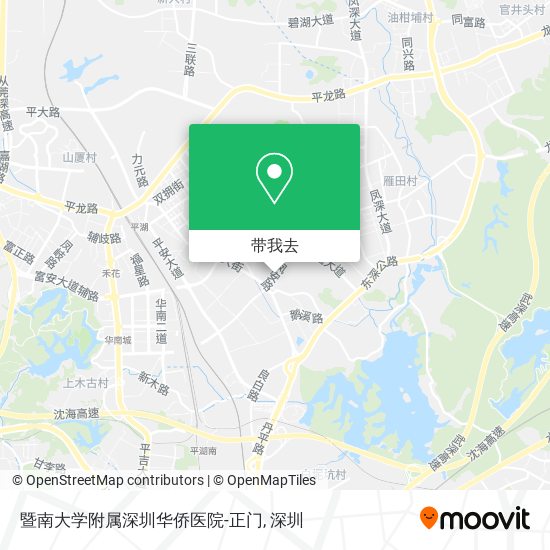 暨南大学附属深圳华侨医院-正门地图