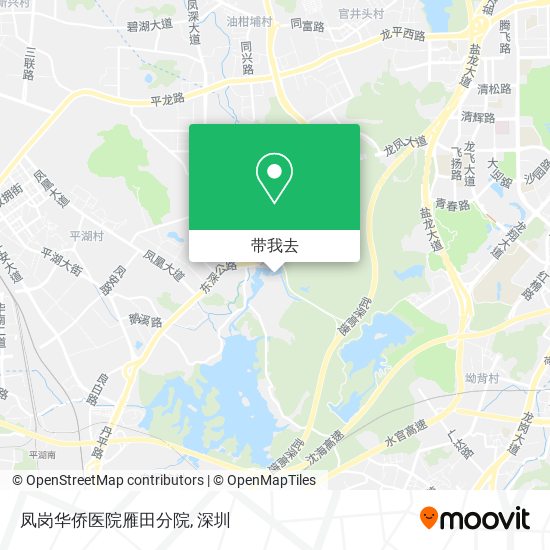 凤岗华侨医院雁田分院地图