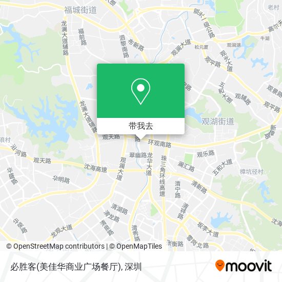 必胜客(美佳华商业广场餐厅)地图