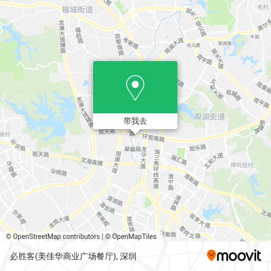 必胜客(美佳华商业广场餐厅)地图