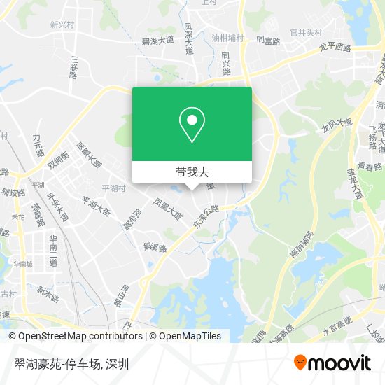 翠湖豪苑-停车场地图