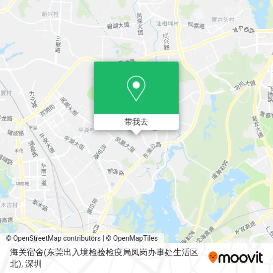 海关宿舍(东莞出入境检验检疫局凤岗办事处生活区北)地图