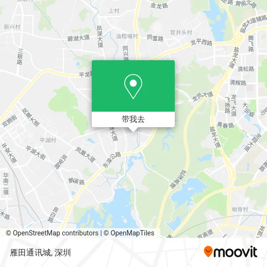雁田通讯城地图