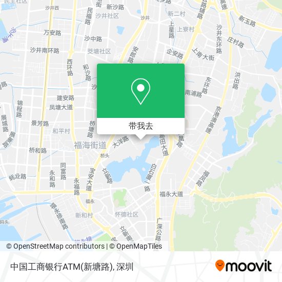 中国工商银行ATM(新塘路)地图