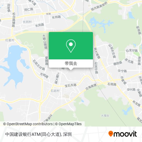 中国建设银行ATM(田心大道)地图