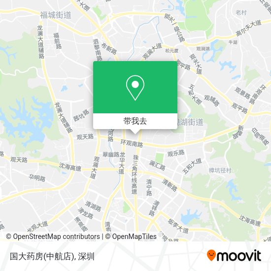 国大药房(中航店)地图