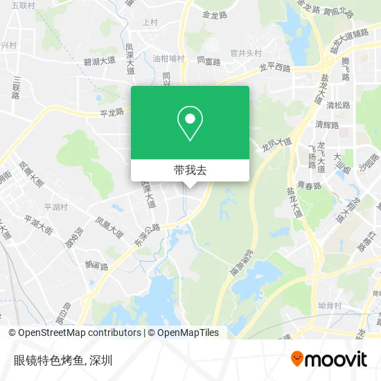 眼镜特色烤鱼地图