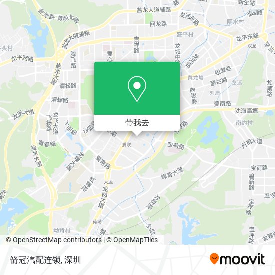 箭冠汽配连锁地图