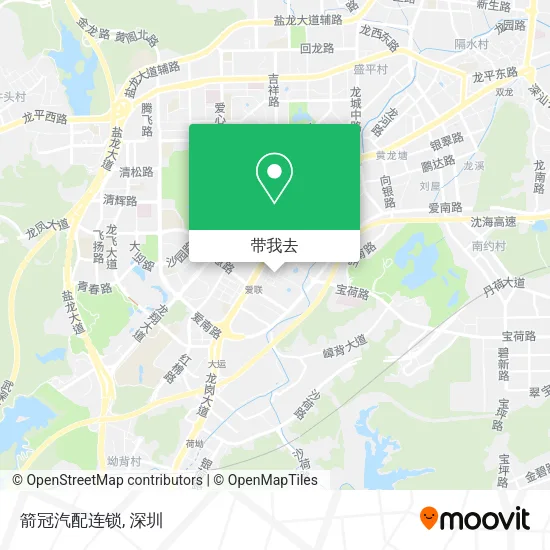 箭冠汽配连锁地图
