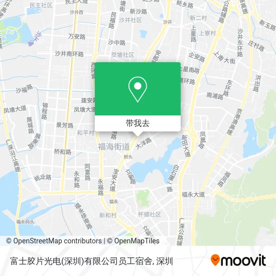 富士胶片光电(深圳)有限公司员工宿舍地图