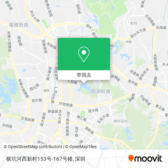 横坑河西新村153号-167号楼地图
