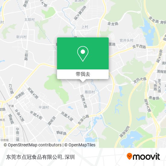 东莞市点冠食品有限公司地图
