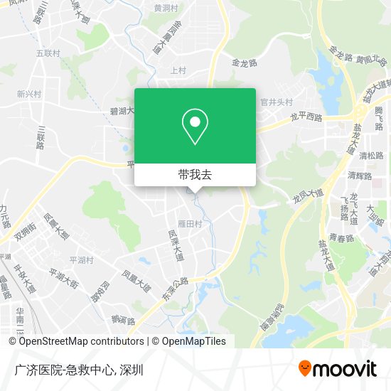 广济医院-急救中心地图