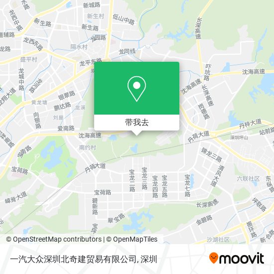 一汽大众深圳北奇建贸易有限公司地图