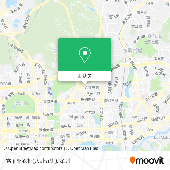 索菲亚衣柜(八卦五街)地图