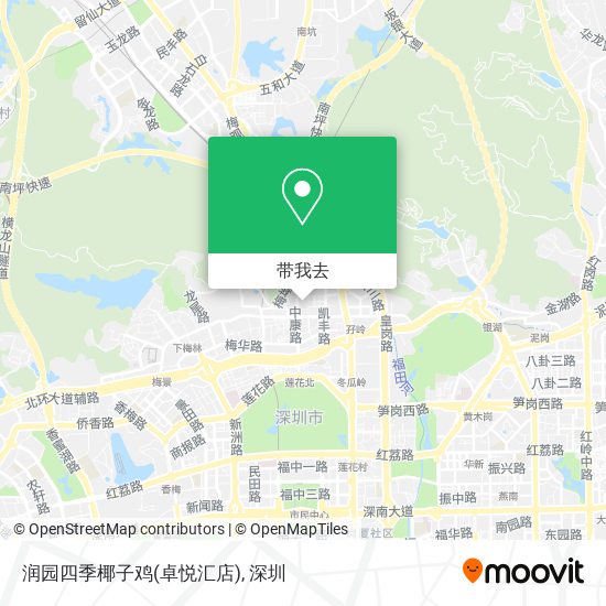 润园四季椰子鸡(卓悦汇店)地图