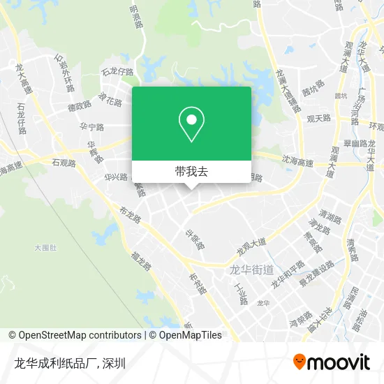 龙华成利纸品厂地图