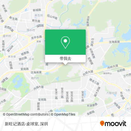 新旺记酒店-桌球室地图