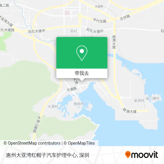 惠州大亚湾红帽子汽车护理中心地图