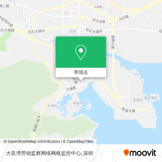 大亚湾劳动监察网络网格监控中心地图