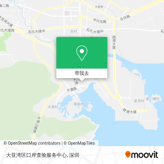 大亚湾区口岸查验服务中心地图