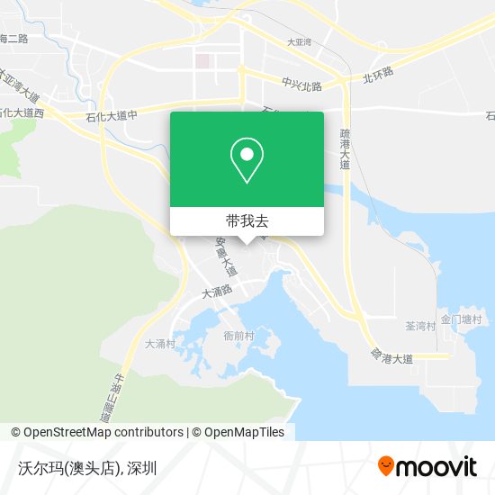 沃尔玛(澳头店)地图