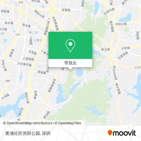 黄浦社区洪田公园地图