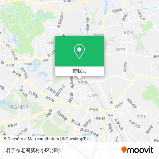 君子布老围新村小区地图