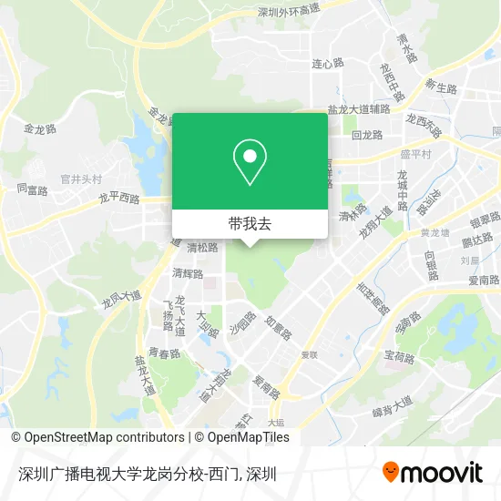 深圳广播电视大学龙岗分校-西门地图