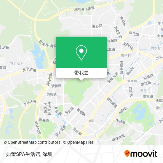 如蕾SPA生活馆地图