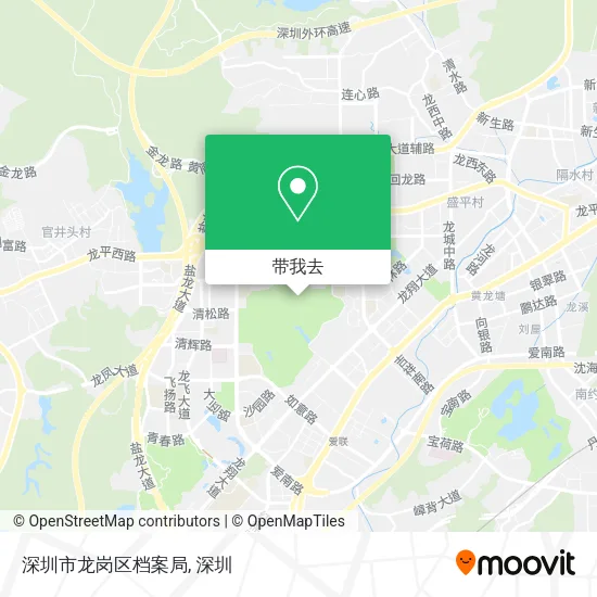 深圳市龙岗区档案局地图