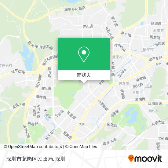 深圳市龙岗区民政局地图