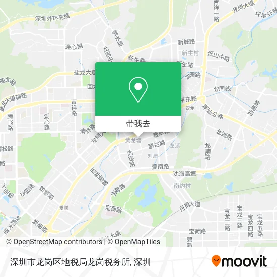 深圳市龙岗区地税局龙岗税务所地图