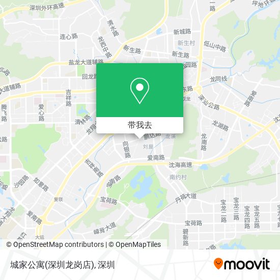 城家公寓(深圳龙岗店)地图