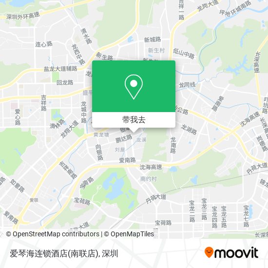 爱琴海连锁酒店(南联店)地图