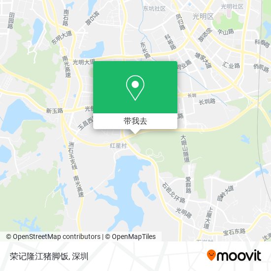 荣记隆江猪脚饭地图